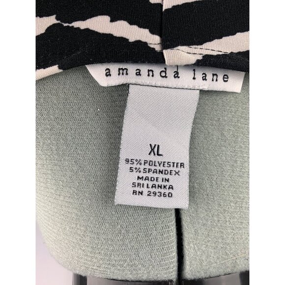 Amanda Lane Zebra Print Sleeveless Wrap Dress XL - Picture 5 of 5